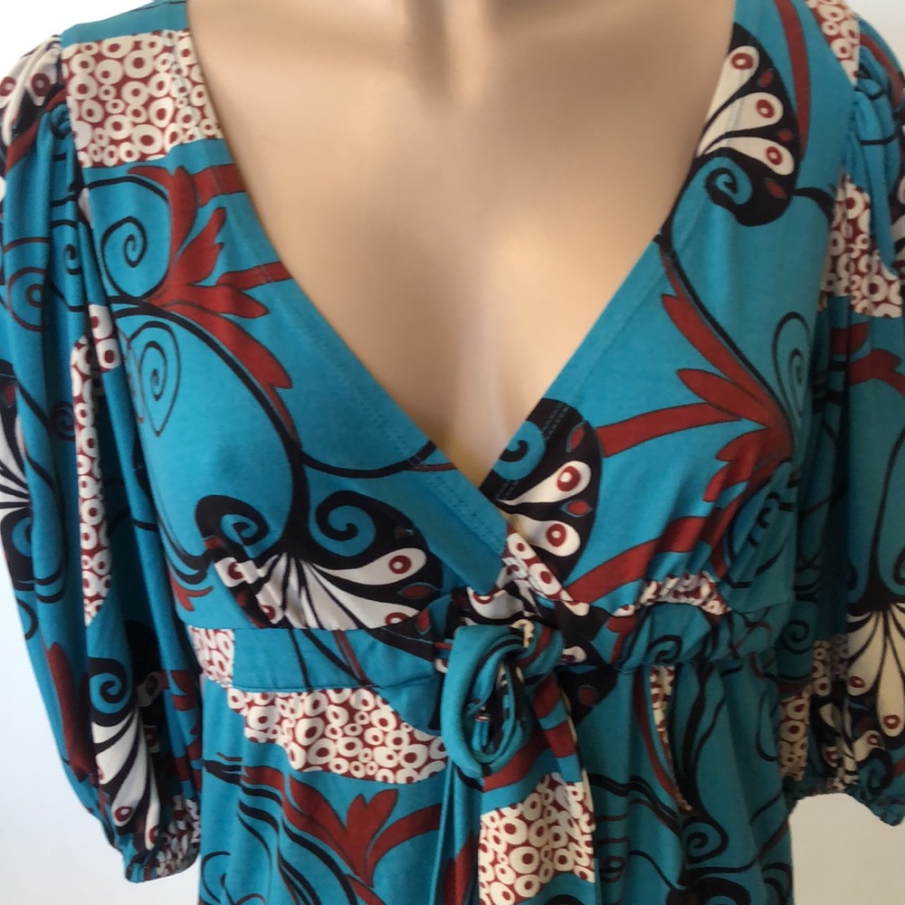 BISOU BISOU byMichele Boheot turquoise color Dress
